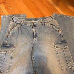 Women’s wide leg cargo  Jeans